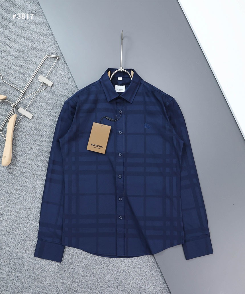 [BURBERRY] 버버리 기마자수로고 쉐도우 체크 셔츠