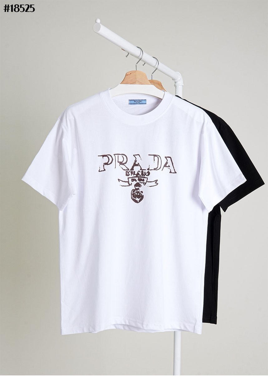 [PRADA] 프라다 빈티지 밀라노 로고 숏 슬리브 그래픽 티셔츠