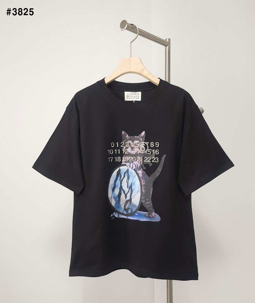 [Maison Margiela] 메종마르지엘라 캣 클리터 프린팅 티셔츠