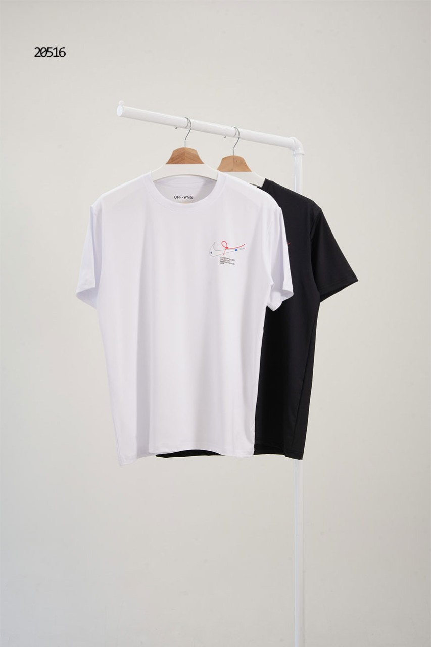 [NIKE] 나이키 X 오프화이트 콜라보 드라이핏 터치 반팔 티셔츠