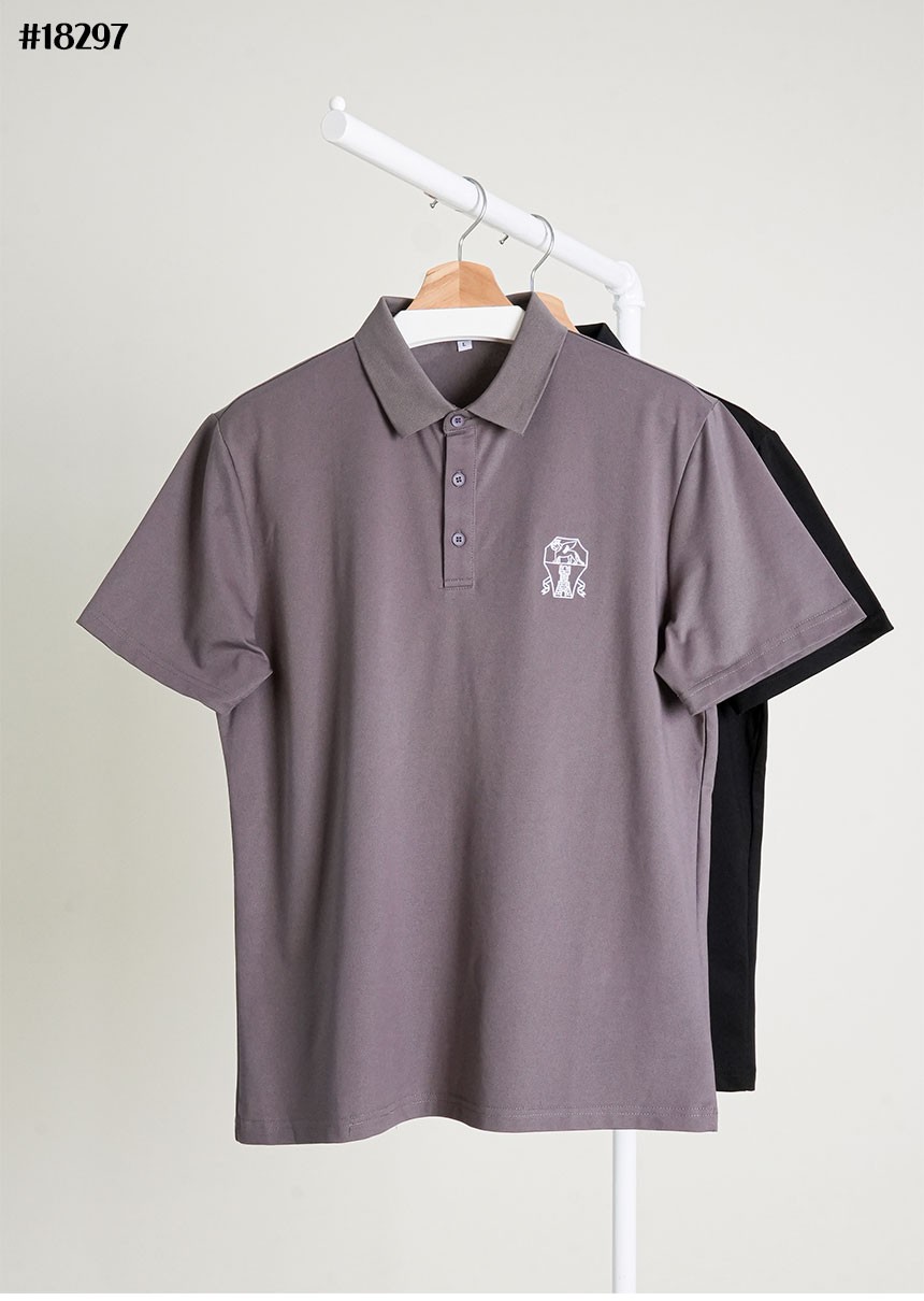 [BRUNELLO CUCINELLI] 브루넬로 쿠치넬리 시그니처 자수 로고 베이직 폴로 셔츠