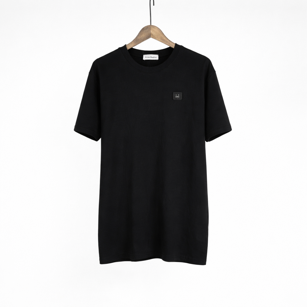 [Acne Studios] 로고 블랙 패치 반팔티