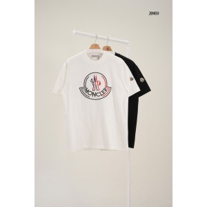 [MONCLER] 몽클레어 트리컬러 빅 로고 엠블럼 반팔 티셔츠