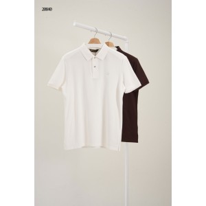 [LORO PIANA] 로로피아나 스틸 로고 카라 포인트 폴로
