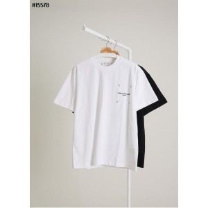 [Maison Margiela] 메종마르지엘라 스티치 넘버링 백 브러쉬드 그래픽 코튼 티셔츠