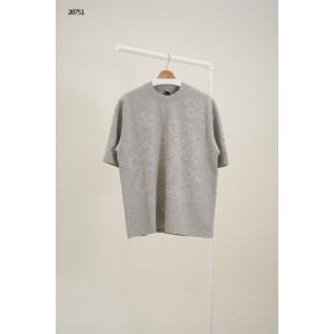 [Chrome Hearts] 크롬하츠 오버핏 데미지 워싱로고 반팔 티셔츠