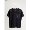 [PRADA] 프라다 나일론 삼각 로고 포켓 메리노 울 니트 풀오버