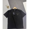[PRADA] 프라다 톤온톤 엠보 로고 코튼 반팔 티셔츠