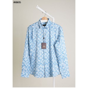[LOUIS VUITTON] 루이비통 모노그램 워터링 모티프 롱슬리브 코튼 셔츠