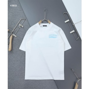 [BALENCIAGA] 발렌시아가 BB 멀티로고 자수 라운드 반팔 티셔츠