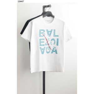 발렌시아가 [BALENCIAGA] 블루 웨이브 로고 티셔츠 신상입고