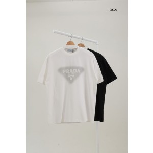 [PRADA] 프라다 삼각로고 스그니처 로고  반팔 티셔츠