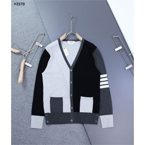 [THOM BROWNE] 톰브라운 4바 펀믹스 V 넥 가디건