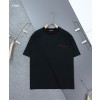 [BALENCIAGA] 발렌시아가 빈티지 웨이브자수 로고 라운드 반팔 티셔츠