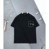 [PRADA] 프라다 밀라노 삼각로고 클래식 라운드 반팔 티셔츠