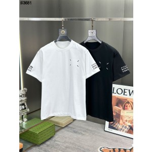 [Maison Margiela] 메종마르지엘라 스티치 넘버링 자수 로고 숏 슬리브 티셔츠