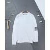 [THOM BROWNE] 톰브라운 남성 투톤 믹스 컬러 라운드 니트