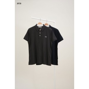 [THOM BROWNE] 톰브라운 TB로고 패치 반팔 카라 티셔츠