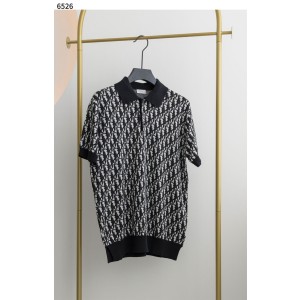 [DIOR] 크리스찬 디올 수입고급 오블리크 패턴 니트 카라티