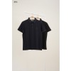 [BRUNELLO CUCINELLI] 브루넬로 쿠치넬리 시그니처 자수 포인트 브라운 라인 폴로 셔츠