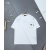 [PRADA] 프라다 밀라노 삼각로고 클래식 라운드 반팔 티셔츠