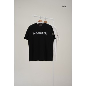 [MONCLER] 몽클레어 크랙 아웃라인 로고 반팔 티셔츠