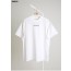 [Maison Margiela] 메종마르지엘라 자수 로고 크리스탈 디테일 코튼 크루넥 티셔츠