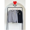 [Comme des Garcons] 꼼데가르송 남성 골드하트 로고 브이넥 니트 가디건
