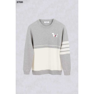 [THOM BROWNE] 톰브라운 홀리데이 자카드 배색 울 블렌드 니트 풀오버