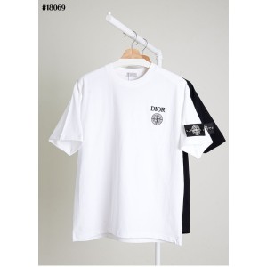 [DIOR] 크리스찬 디올 X 스톤아일랜드 와펜 콜라보 코튼 티셔츠