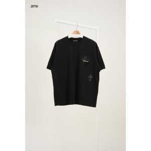 [Chrome Hearts] 크롬하츠 시그니처 자수 레터링 스틸 반팔 티셔츠