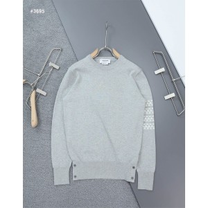 [THOM BROWNE] 톰브라운 남성 헥터 인타르시아 라운드 니트