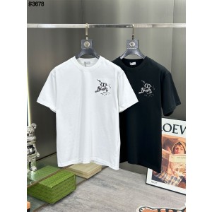 [DIOR] 크리스찬 디올 옴므 시그니처 CD 페인팅 자수 로고 빈티지 숏 슬리브 티셔츠