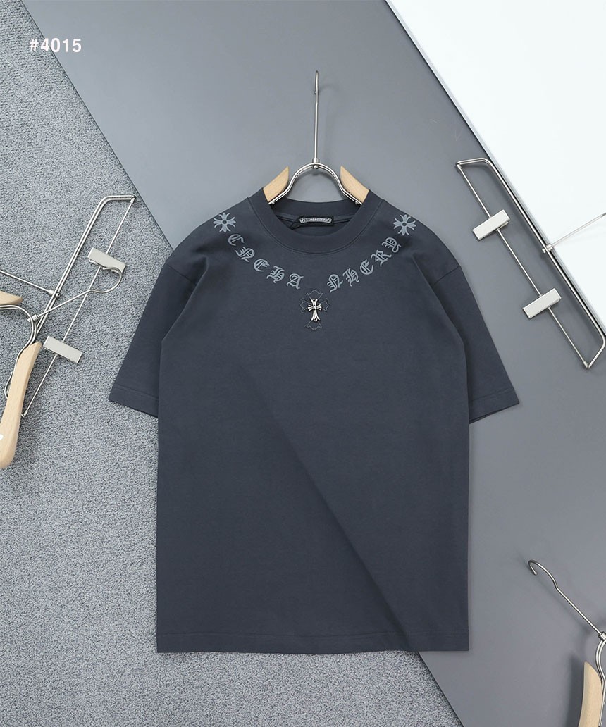 [Chrome Hearts] 크롬하츠 넥 레터링 세메터리 라운드 반팔 티셔츠