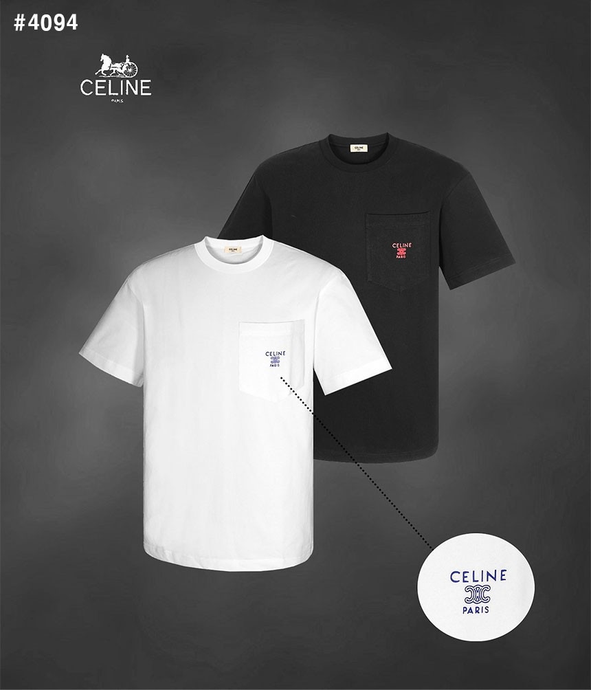 [CELINE] 셀린느 포켓로고 티셔츠
