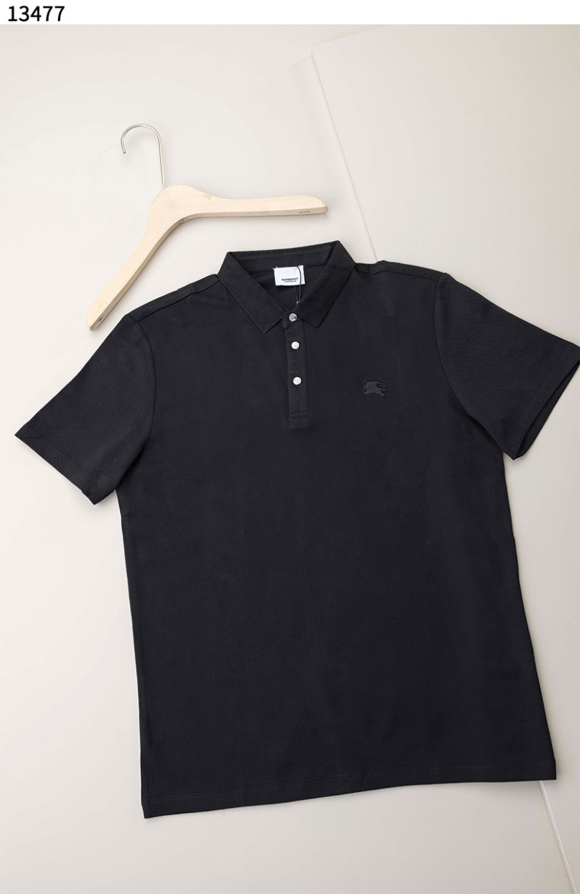 버버리 [BURBERRY] 남성 블랙 코튼 폴로셔츠 신상입고