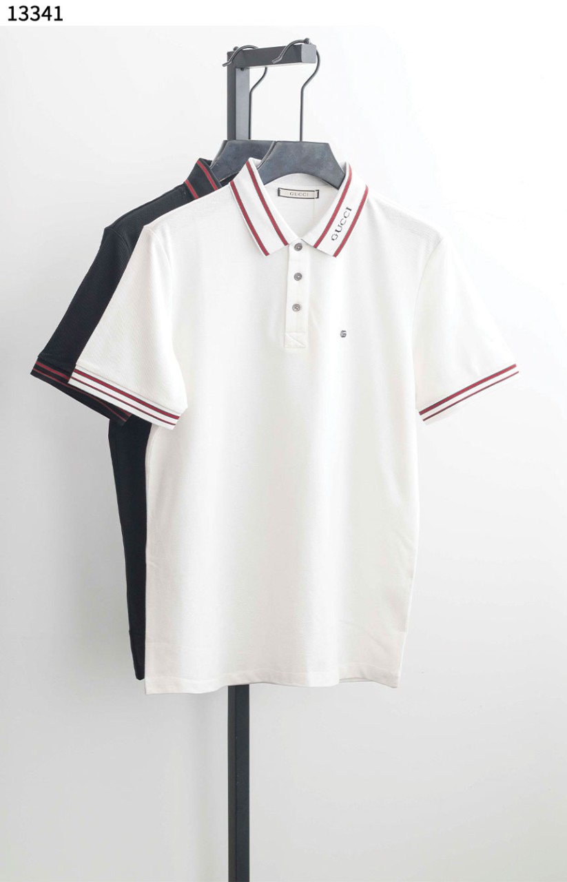 구찌 [GUCCI] 넥로고 스트라이프 카라 티셔츠 신상입고