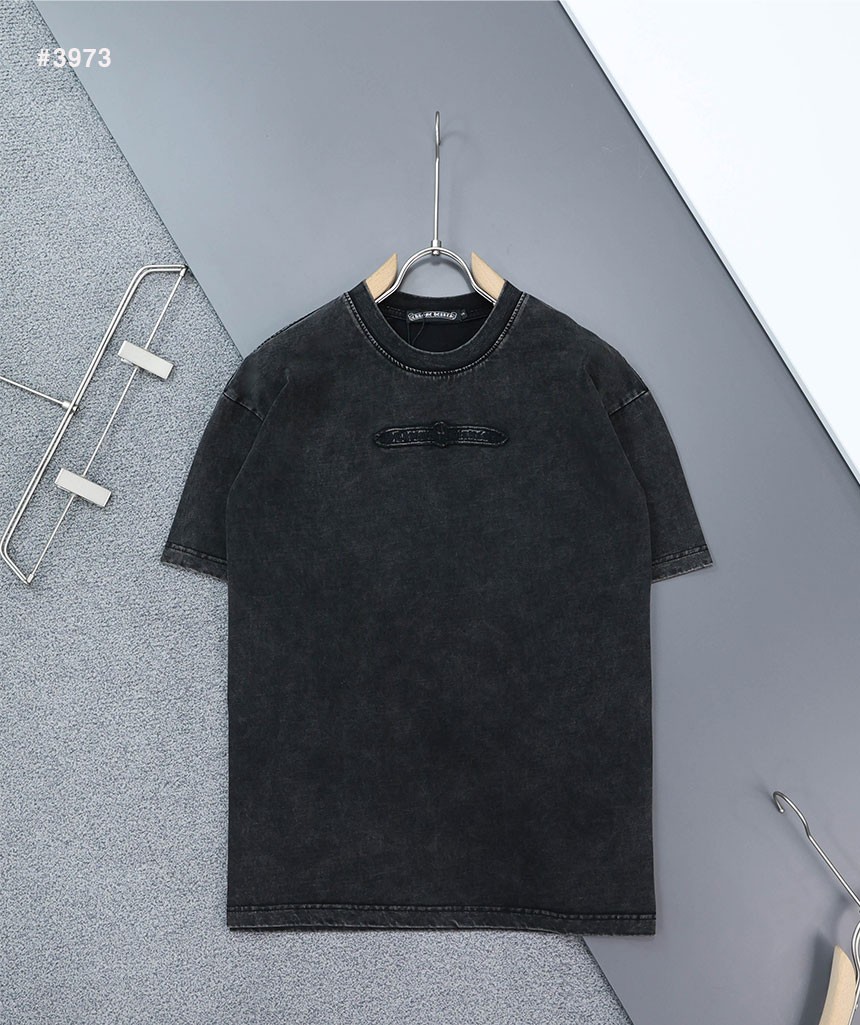 [Chrome Hearts] 크롬하츠 CH 대거 자수로고 라운드 반팔 티셔츠