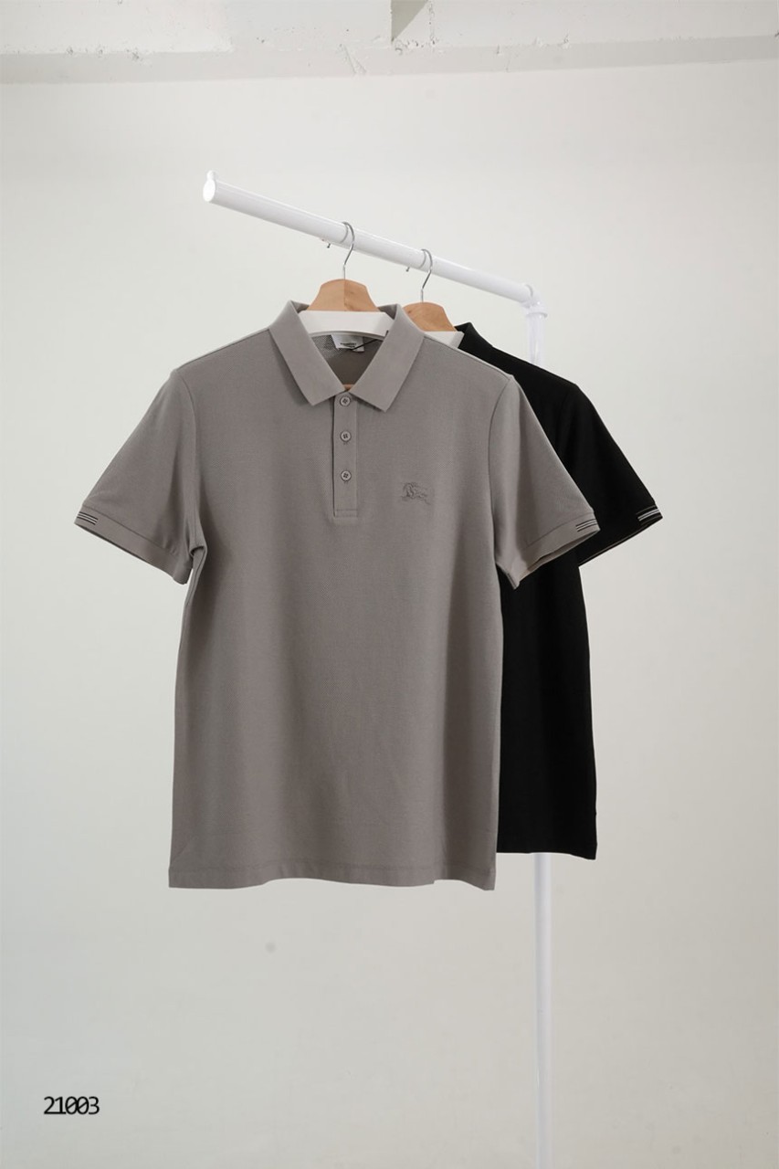 [BURBERRY] 버버리 EDK 시보리 시그니처 무드 라인 반팔 폴로