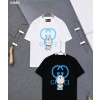 [GUCCI] 구찌 X 도라에몽 콜라보 인터로킹 GG 블루 프린팅 티셔츠
