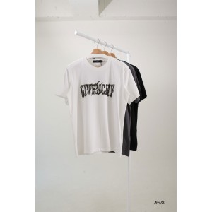 [GIVENCHY] 지방시 글리츠 레터링 더블 백 프린팅 반팔 티셔츠