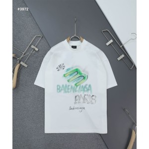 [BALENCIAGA] 발렌시아가 BB 빈티지 페인팅로고 오버핏 반팔 티셔츠