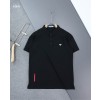 [PRADA] 프라다 클래식 스몰 삼각로고 카라 반팔 티셔츠