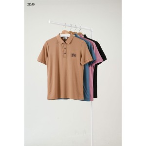 [BURBERRY] 버버리 EDK 세닐 자수 썸머 카라 반팔 티셔츠
