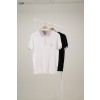 [BRUNELLO CUCINELLI] 브루넬로 쿠치넬리 그레이 포인트 컬러 자수 카라 반팔 티셔츠