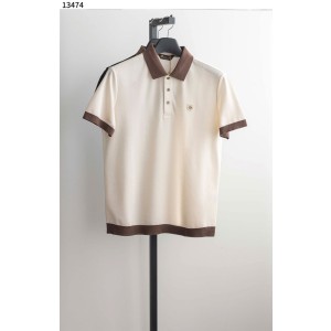 로로피아나 [LOLO PIANA] 투톤 배색 로고 자수 폴로 카라티 신상입고