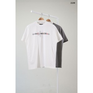 [Chrome Hearts] 크롬하츠 멀티 컬러 크로스 디자인 반팔 티셔츠