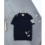 [THOM BROWNE] 톰브라운 페더 인타르시아 4바 카라 반팔 니트