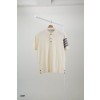 [THOM BROWNE] 톰브라운 자글 디자인 완장 카라 썸머 니트 반팔 티셔츠
