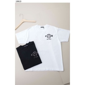 크롬하츠 [Chrome Hearts] 수입고급 크롬하츠 홀스슈 실버로고 숏슬리브 티셔츠 신상입고